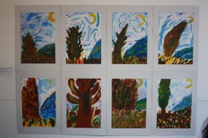 Zypressen nach van Gogh