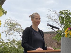 Frau Wolters, Elternbeiratsvorsitzende